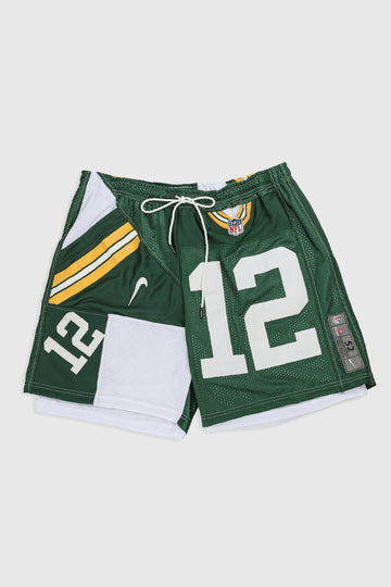 Unisex Rework Packers NFL Jersey Shorts - Women-XXL, Men-XL