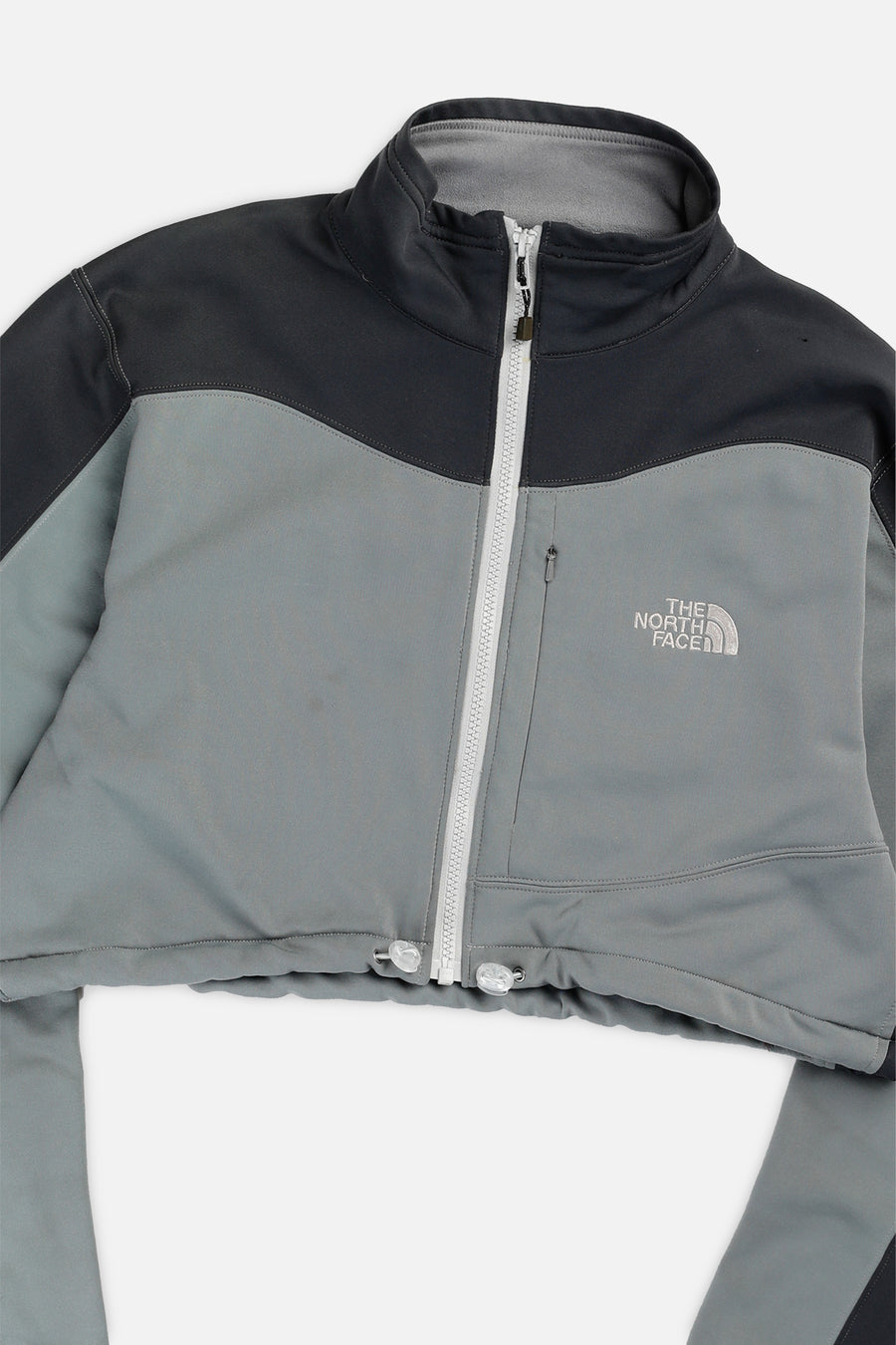 Rework North Face Crop Fleece Jacket - M