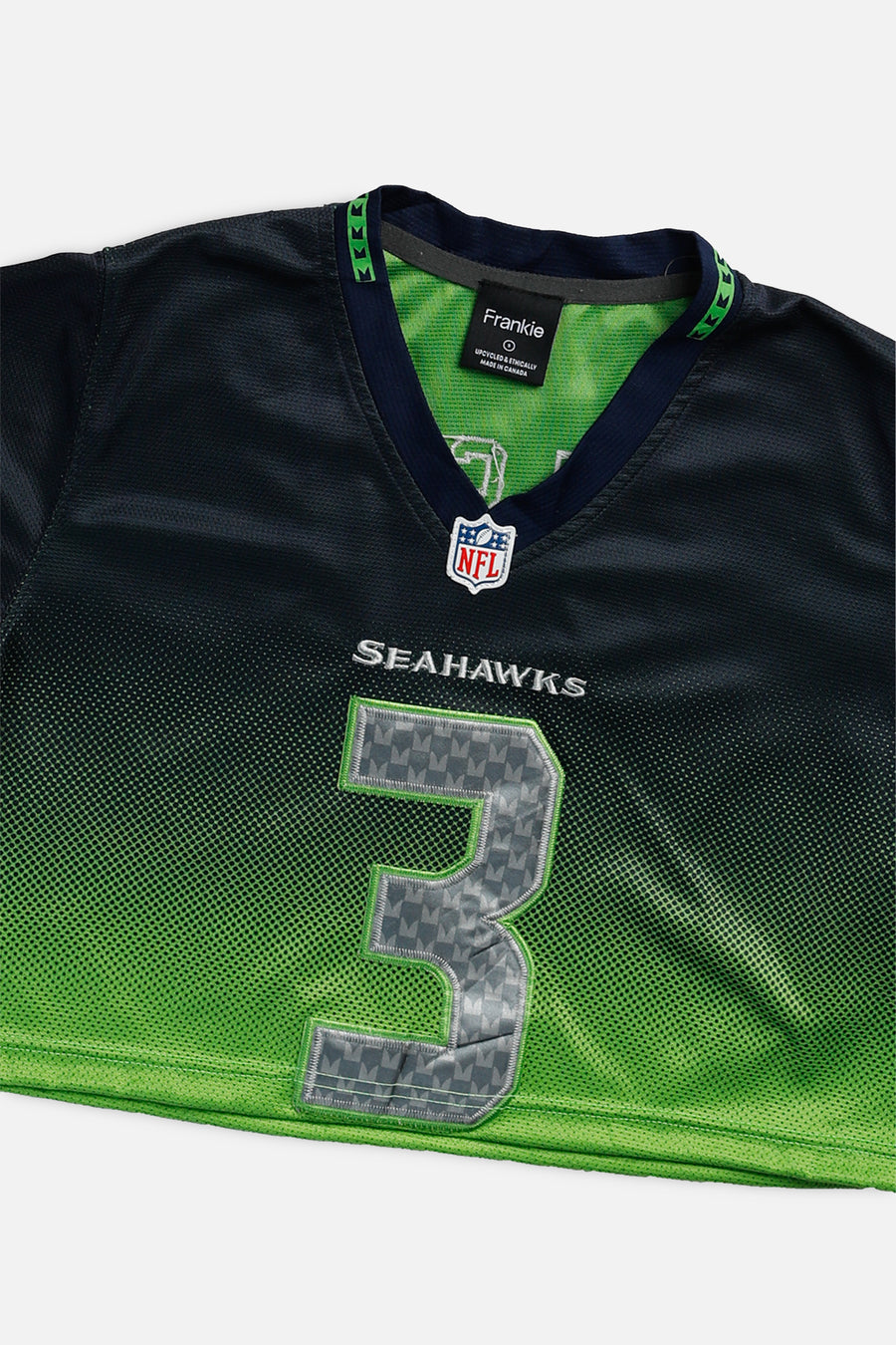 Rework Crop Seattle Seahawks NFL Jersey - S