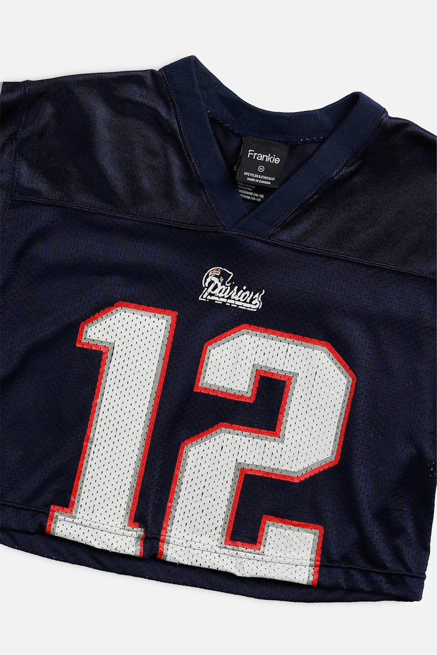 Rework Crop New England Patriots NFL Jersey - XS