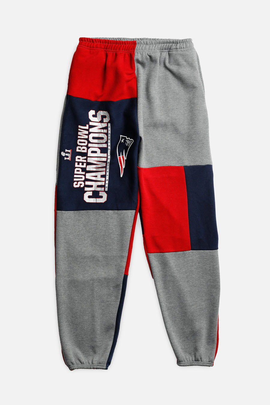 Unisex Rework New England Patriots NFL Patchwork Sweatpants - M