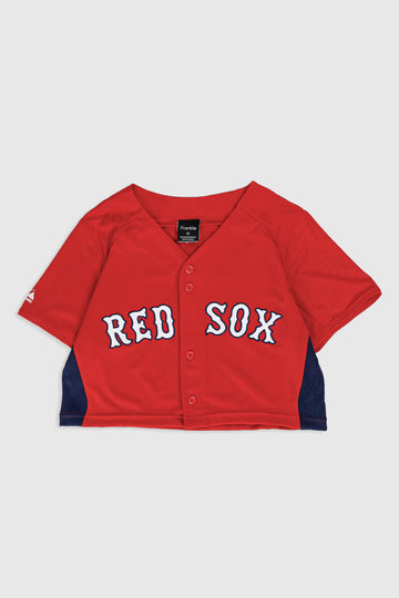 Rework Crop Red Sox Jersey - M