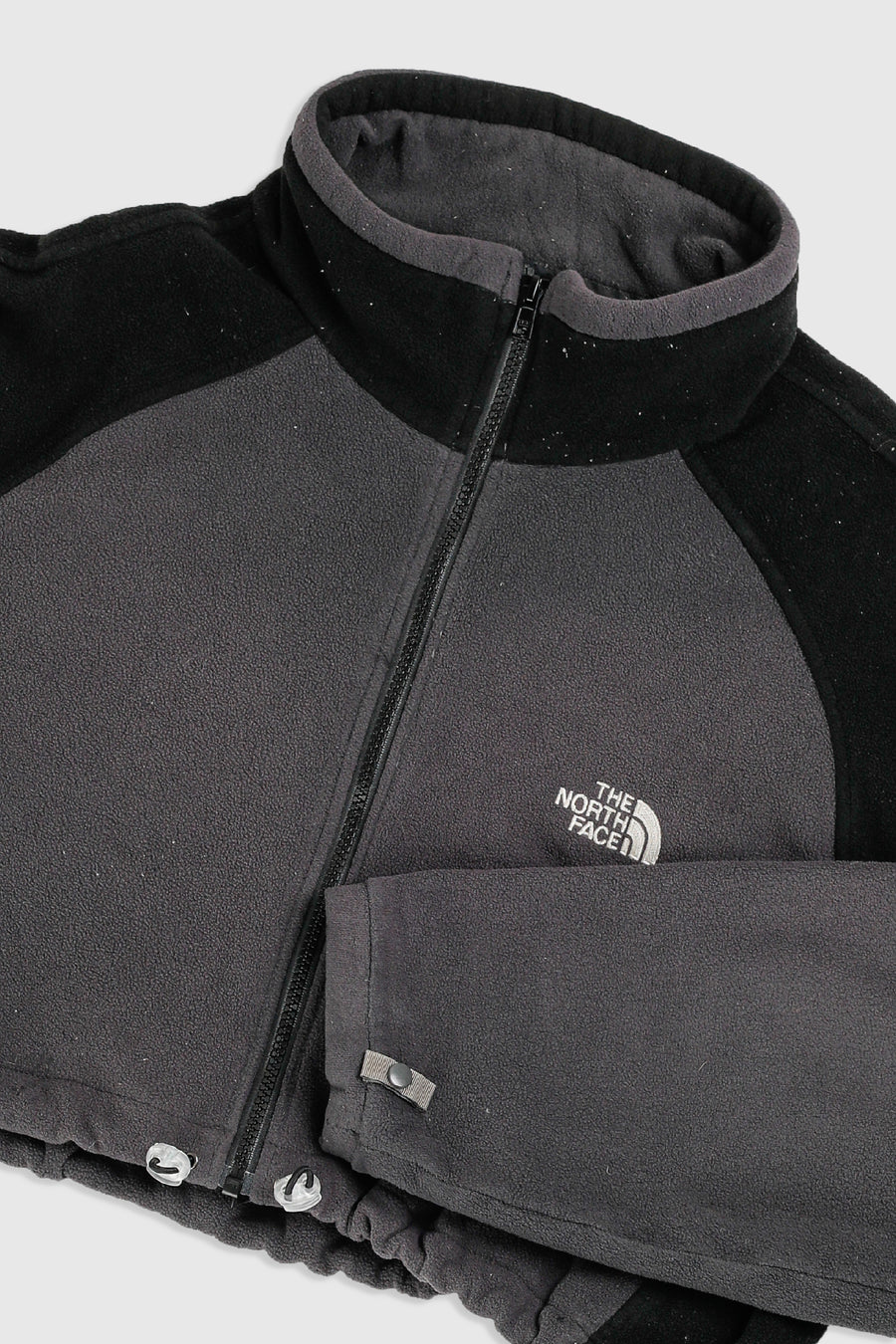 Rework North Face Crop Fleece Jacket - XXL