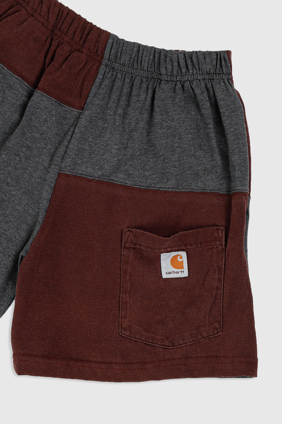 Unisex Rework Carhartt Patchwork Tee Shorts - XS
