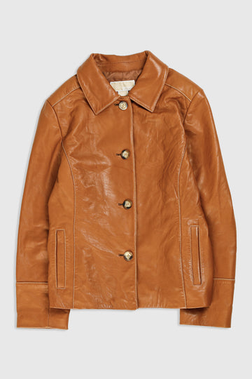 Vintage Leather Jacket - Women's L
