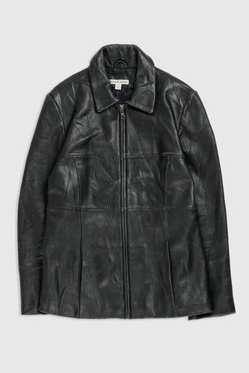 Vintage Leather Jacket - Women's M