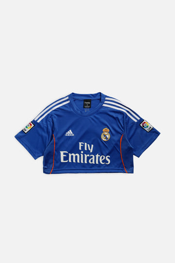 Rework Crop Madrid Soccer Jersey - M