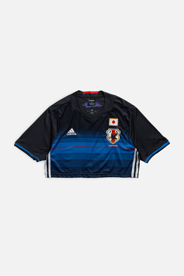 Rework Crop Japan Soccer Jersey - L