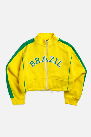 Rework Brazil Crop Sweatshirt - L