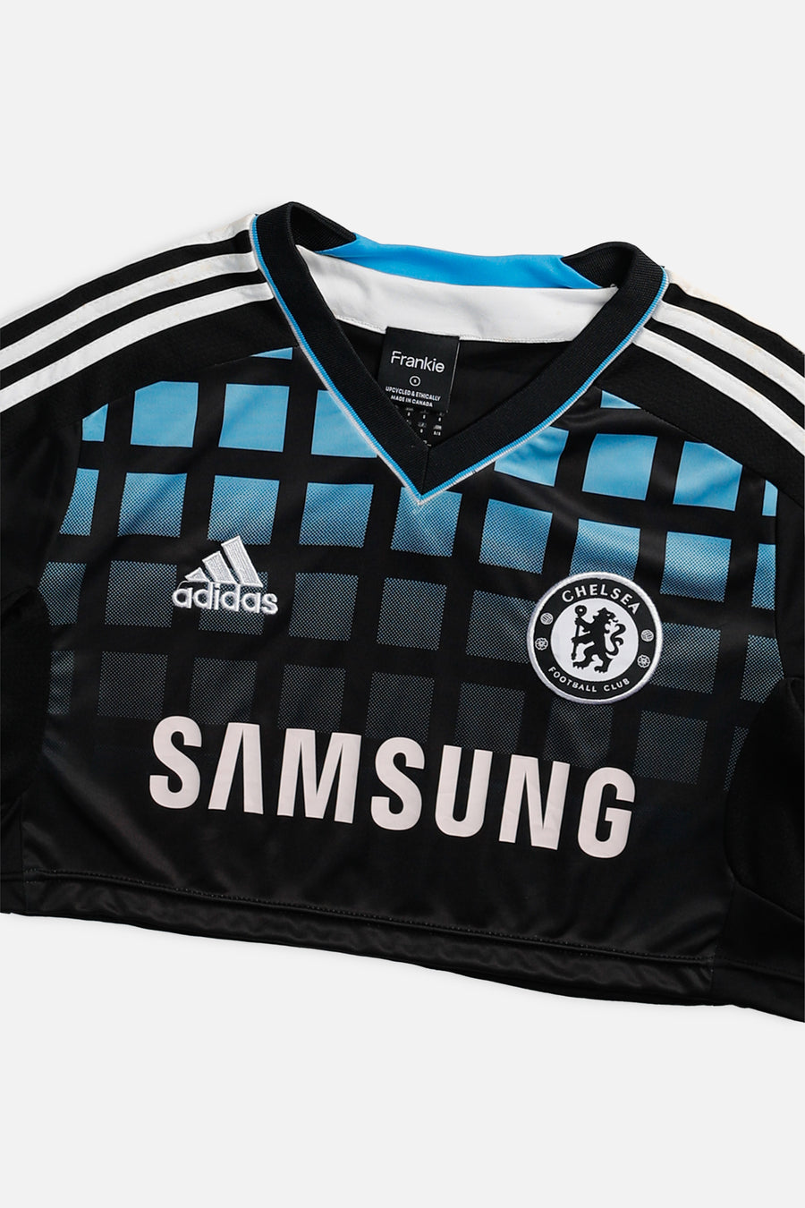 Rework Crop Chelsea Soccer Jersey - S