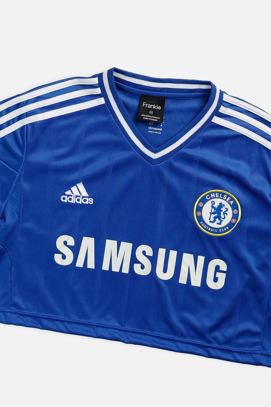 Rework Crop Chelsea Soccer Jersey - M