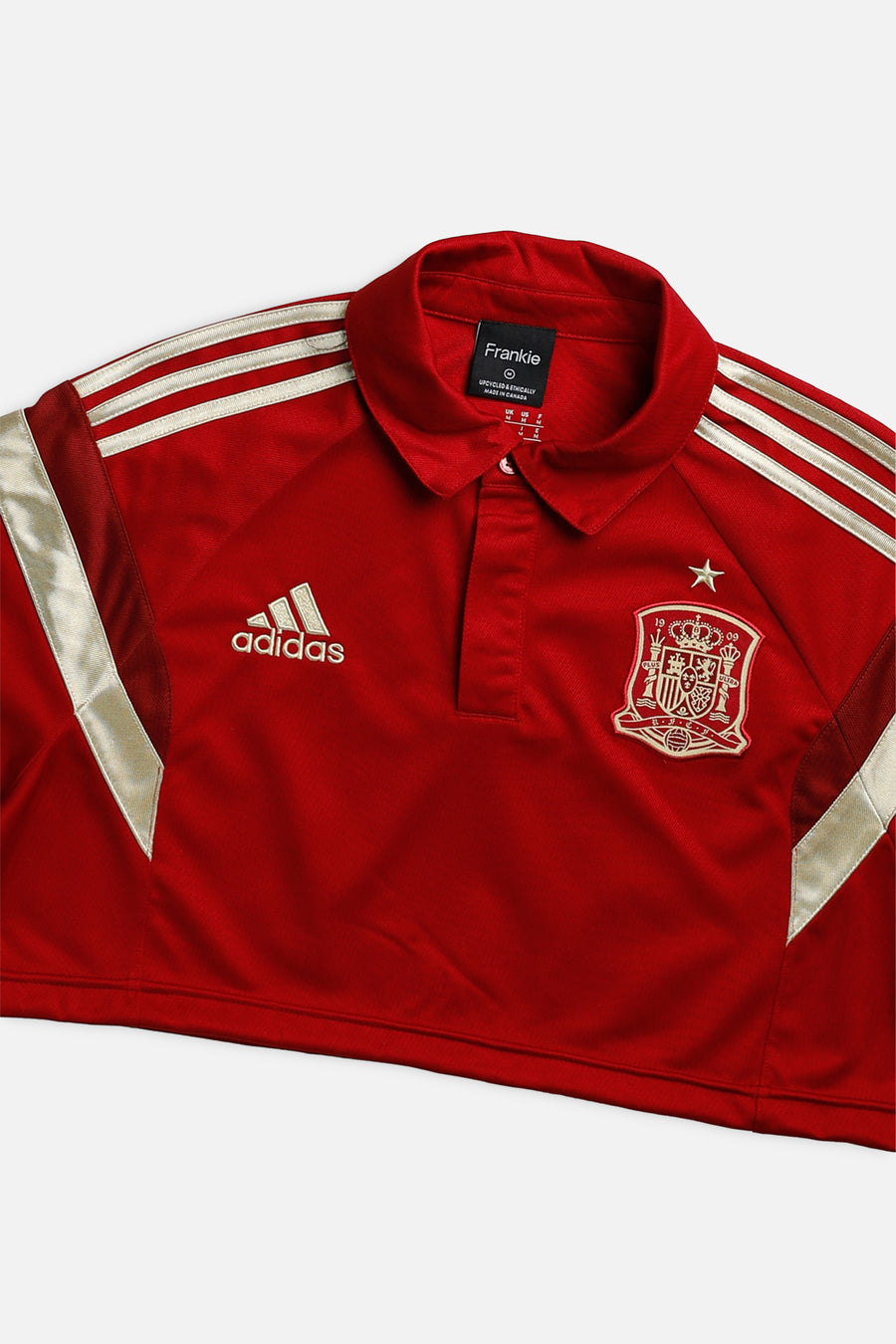 Rework Crop Spain Soccer Jersey - M