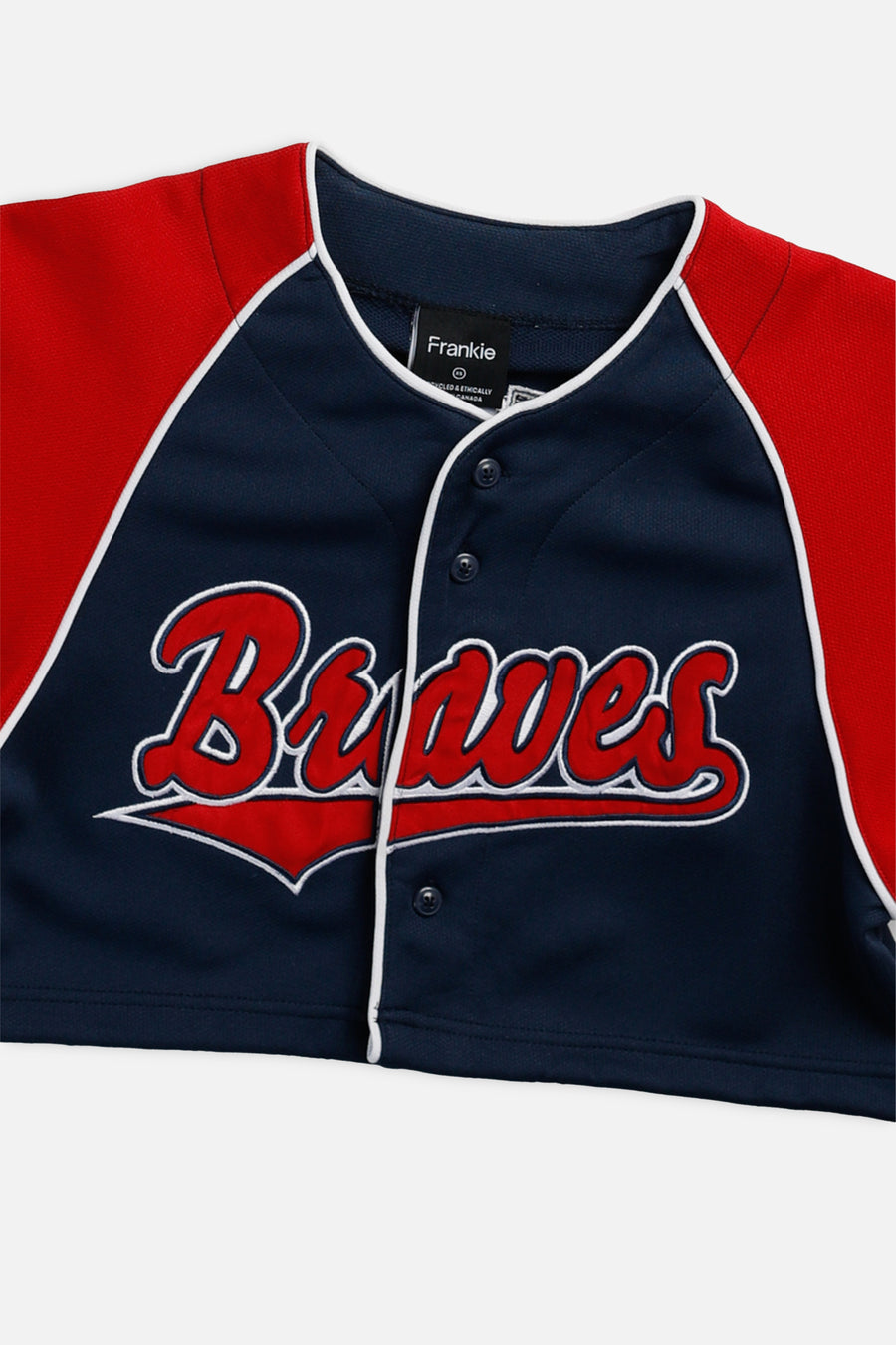 Rework Crop Atlanta Braves MLB Jersey - XS