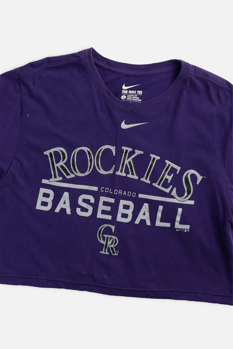 Rework Colorado Rockies MLB Crop Tee - L