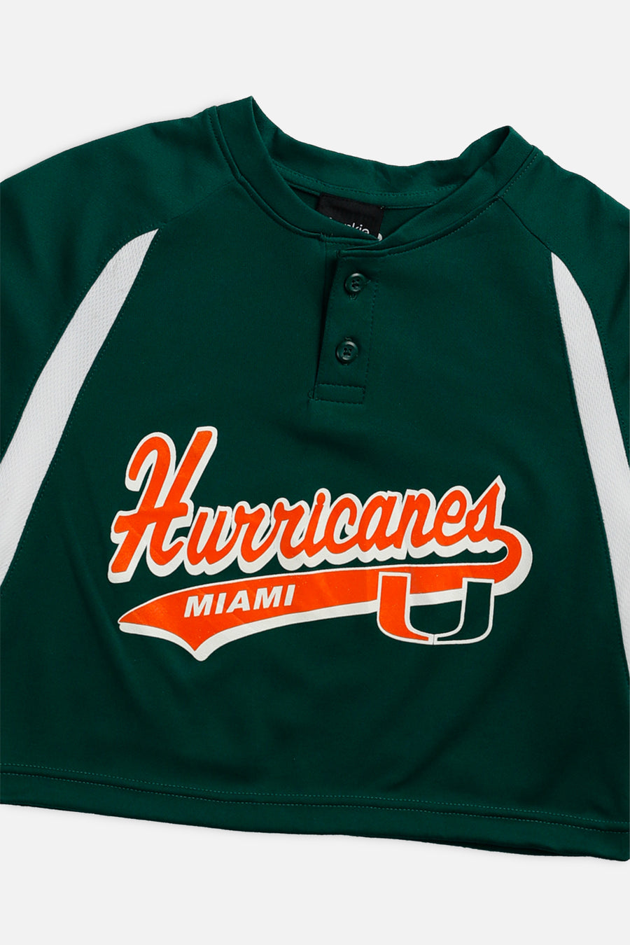 Rework Crop Miami Hurricanes NCAA Jersey - XS