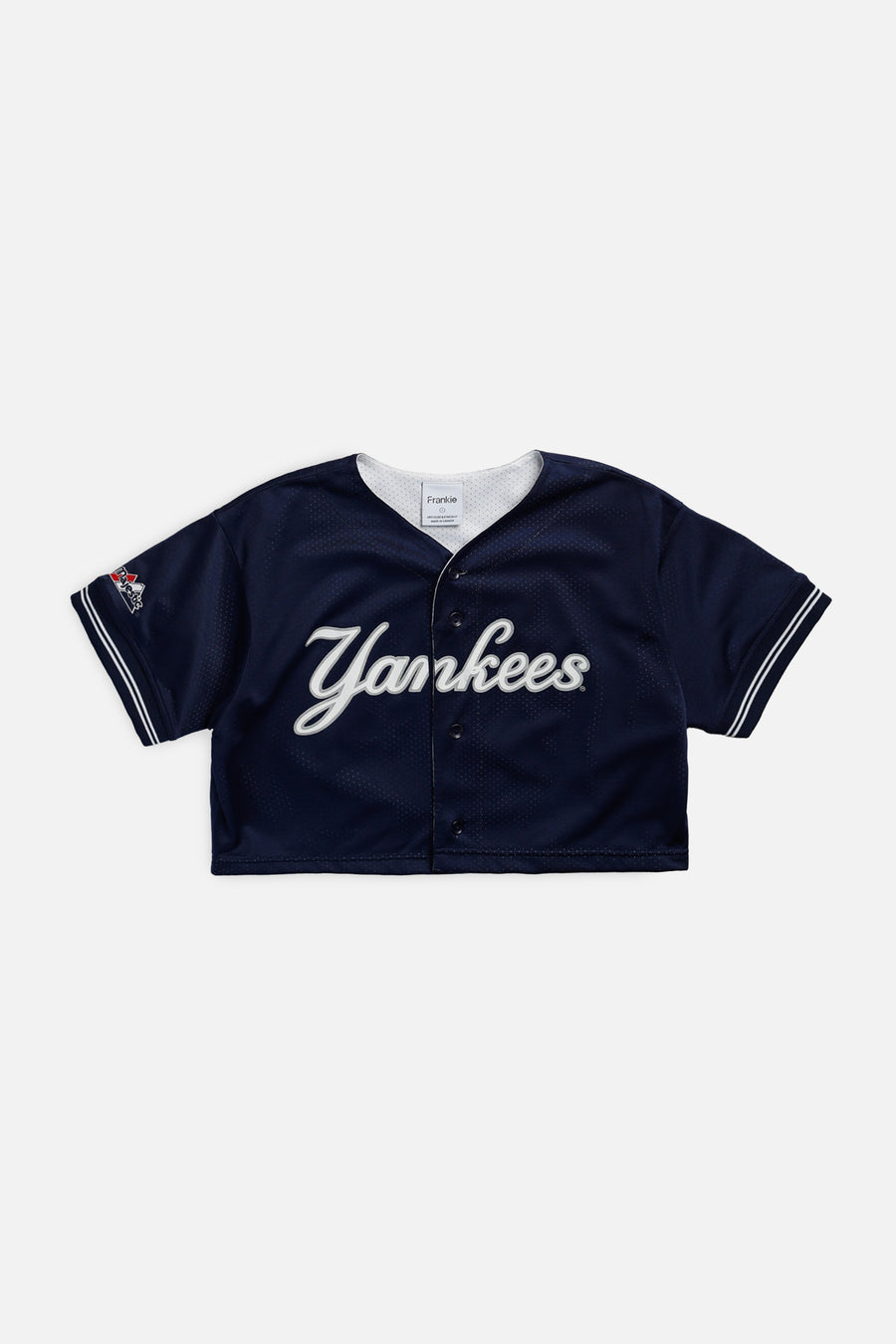 Rework Crop NY Yankees MLB Jersey - S