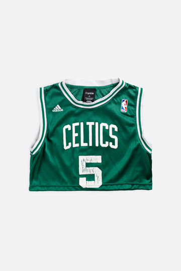 Rework Boston Celtics NBA Crop Jersey - XS