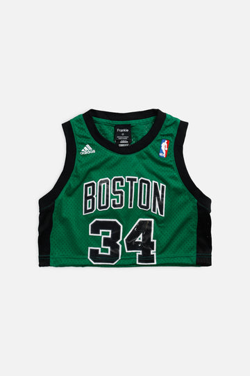 Rework Boston Celtics NBA Crop Jersey - XS