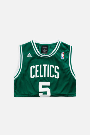 Rework Boston Celtics NBA Crop Jersey - XS