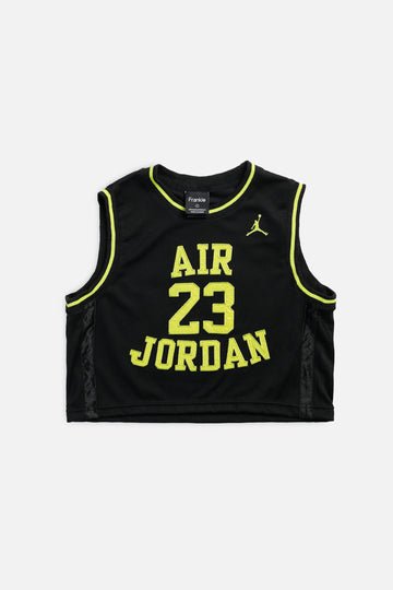 Rework Air Jordan Basketball Crop Jersey - S