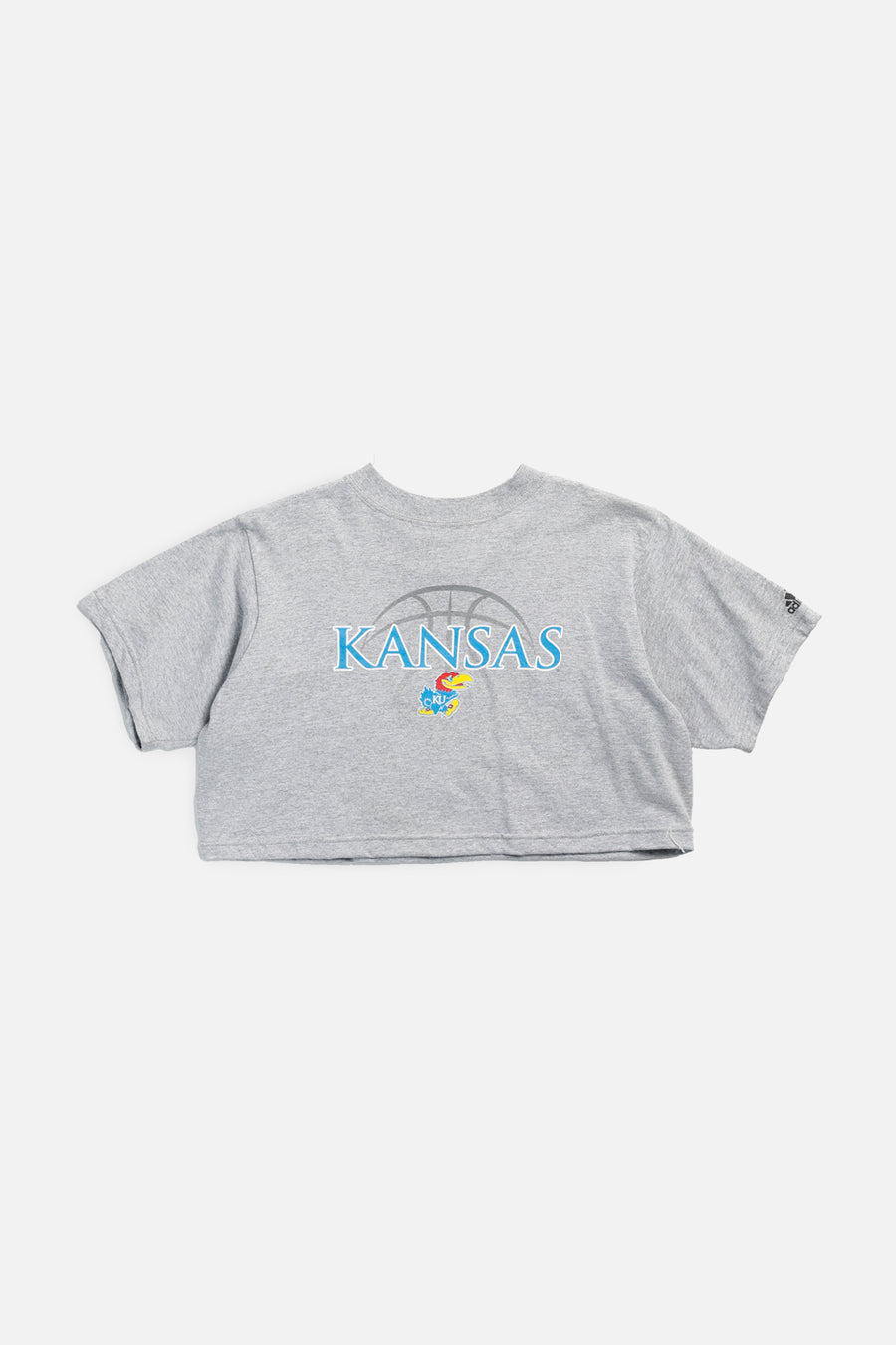 Rework Kansas Jayhawks NCAA Crop Tee - S