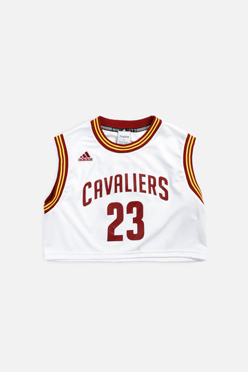 Rework Cleveland Cavaliers NBA Crop Jersey - M