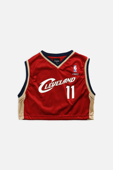 Rework Cleveland Cavaliers NBA Crop Jersey - S