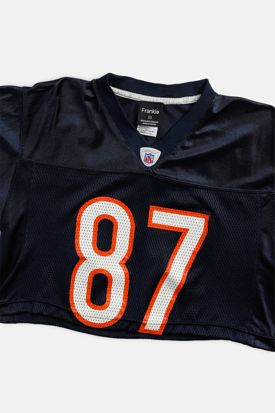 Rework Crop Chicago Bears NFL Jersey - S