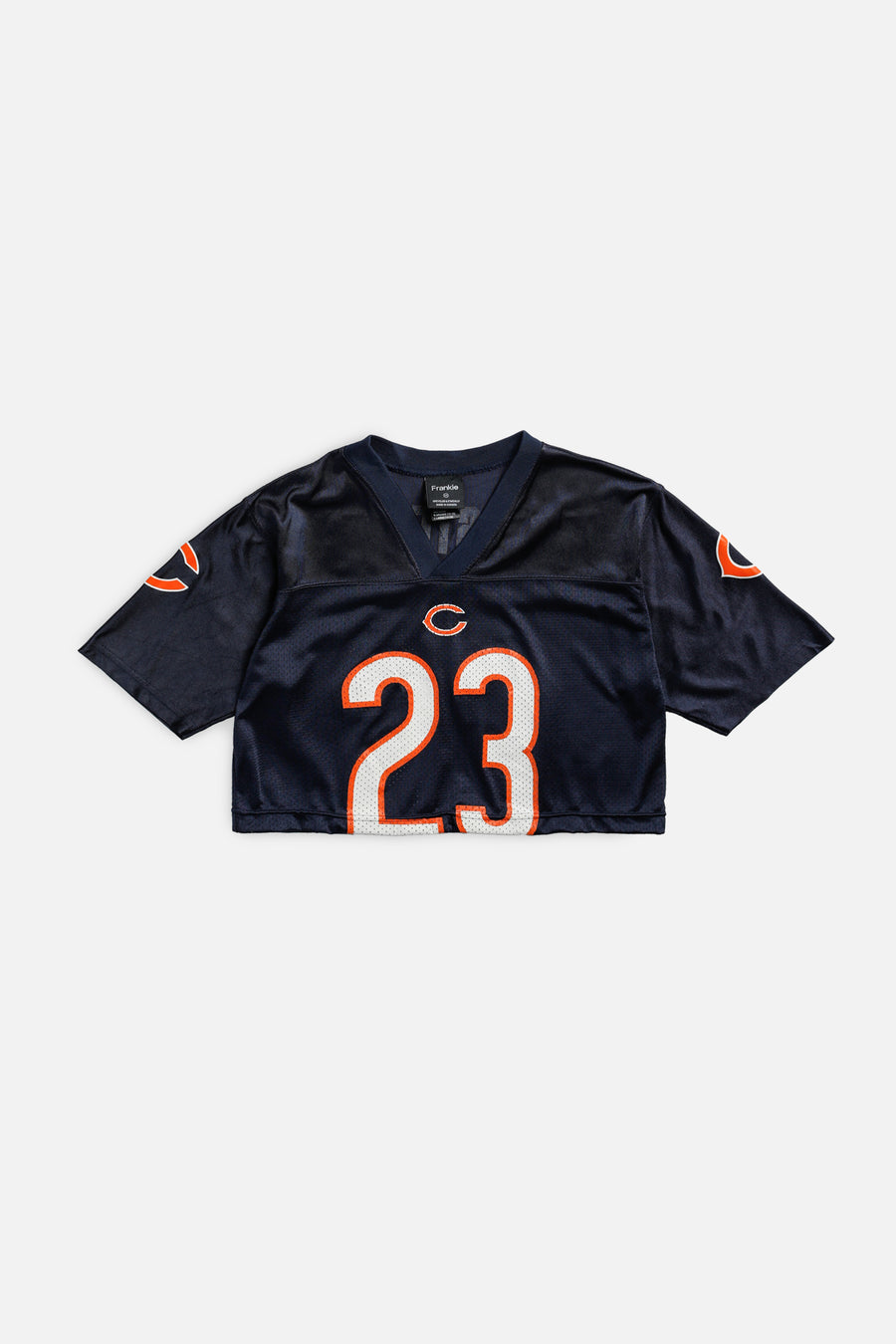 Rework Crop Chicago Bears NFL Jersey - XS