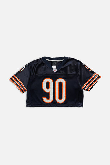 Rework Crop Chicago Bears NFL Jersey - S