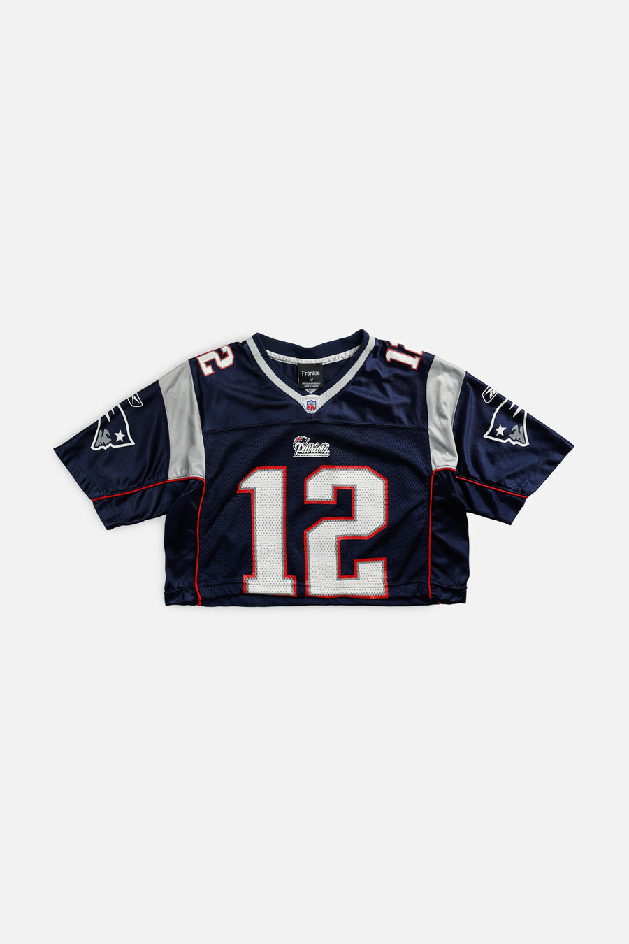 Rework Crop New England Patriots NFL Jersey - S