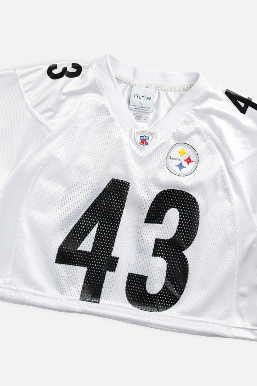 Rework Crop Pittsburgh Steelers NFL Jersey - S