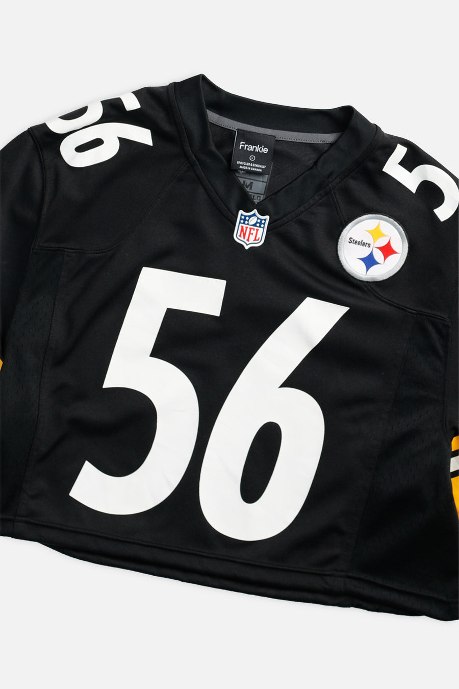 Rework Crop Pittsburgh Steelers NFL Jersey - L