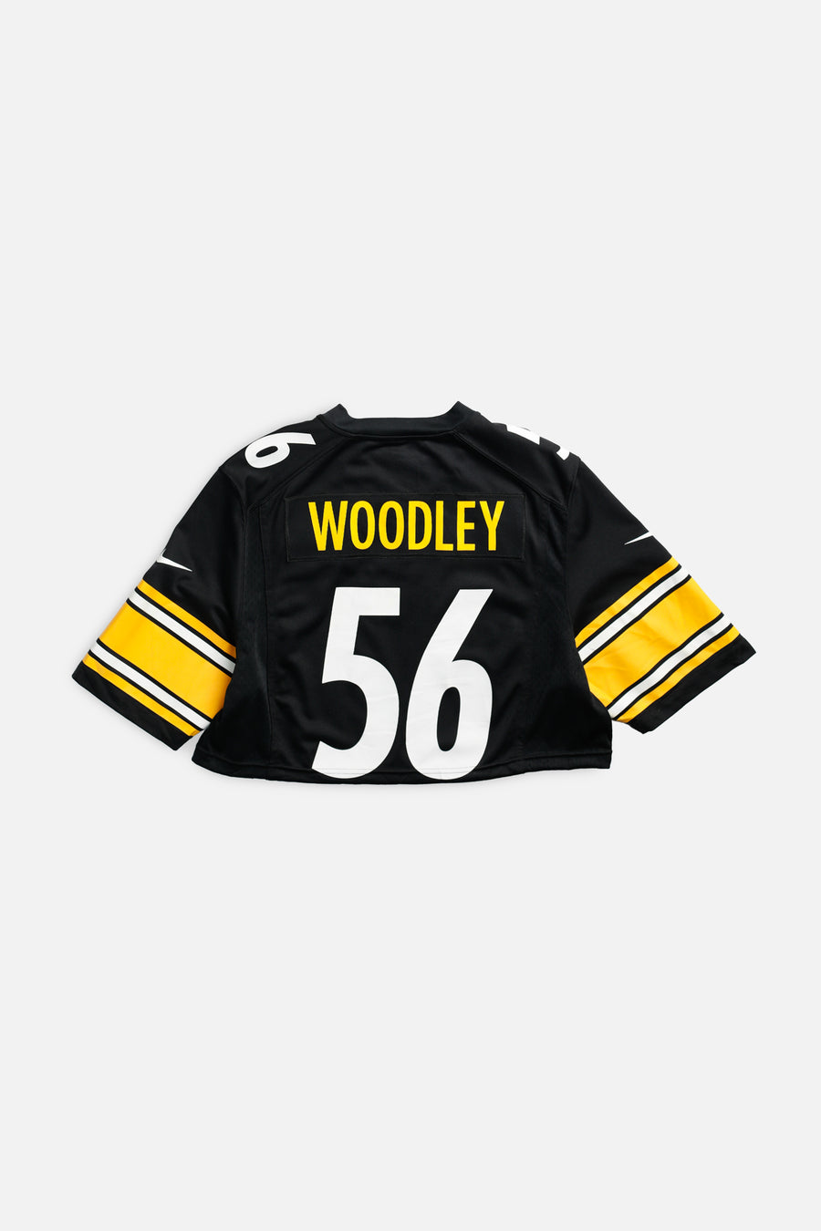 Rework Crop Pittsburgh Steelers NFL Jersey - L