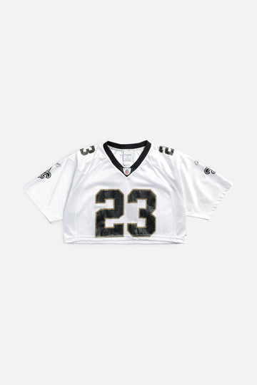 Rework Crop New Orleans Saints NFL Jersey - M