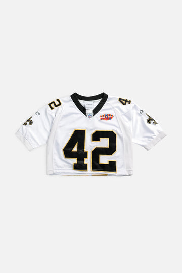 Rework Crop New Orleans Saints NFL Jersey - XS