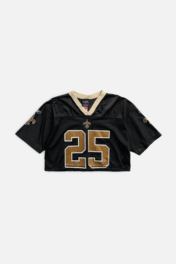 Rework Crop New Orleans Saints NFL Jersey - S