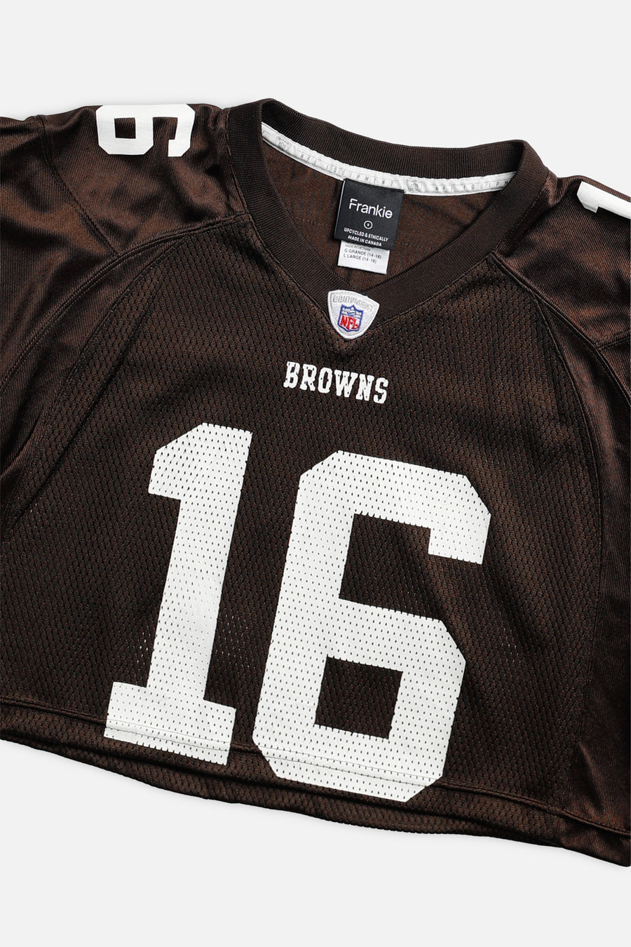 Rework Crop Cleveland Browns NFL Jersey - S