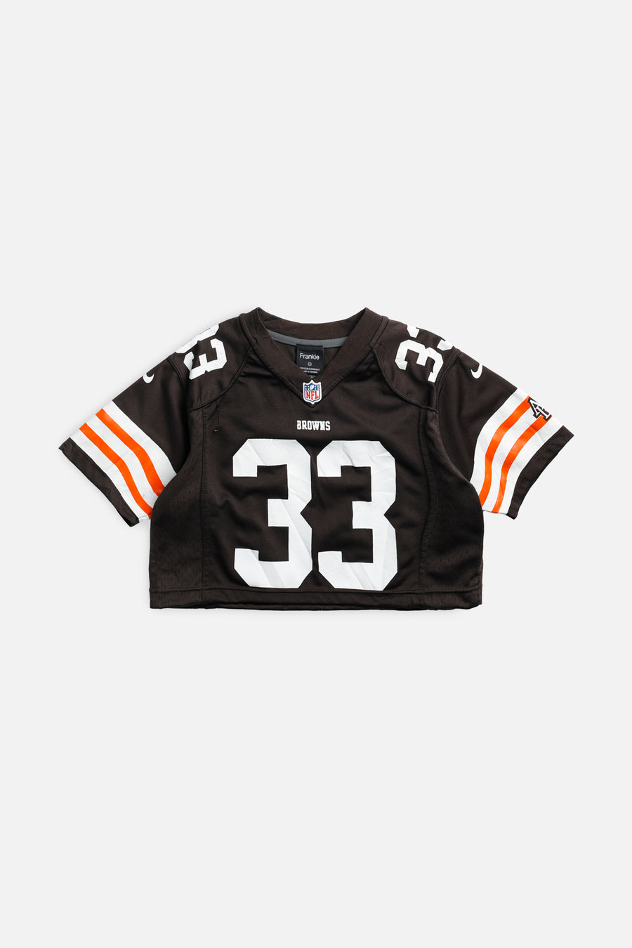 Rework Crop Cleveland Browns NFL Jersey - XS