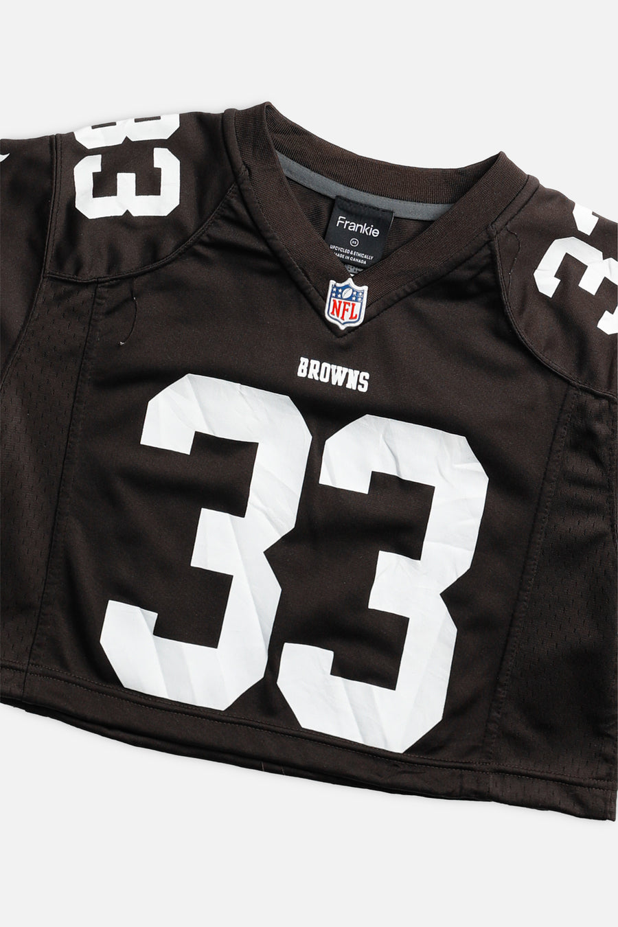 Rework Crop Cleveland Browns NFL Jersey - XS