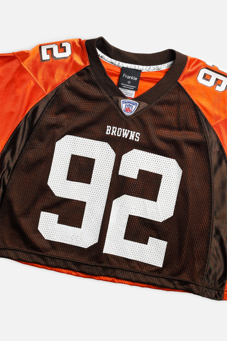 Rework Crop Cleveland Browns NFL Jersey - M