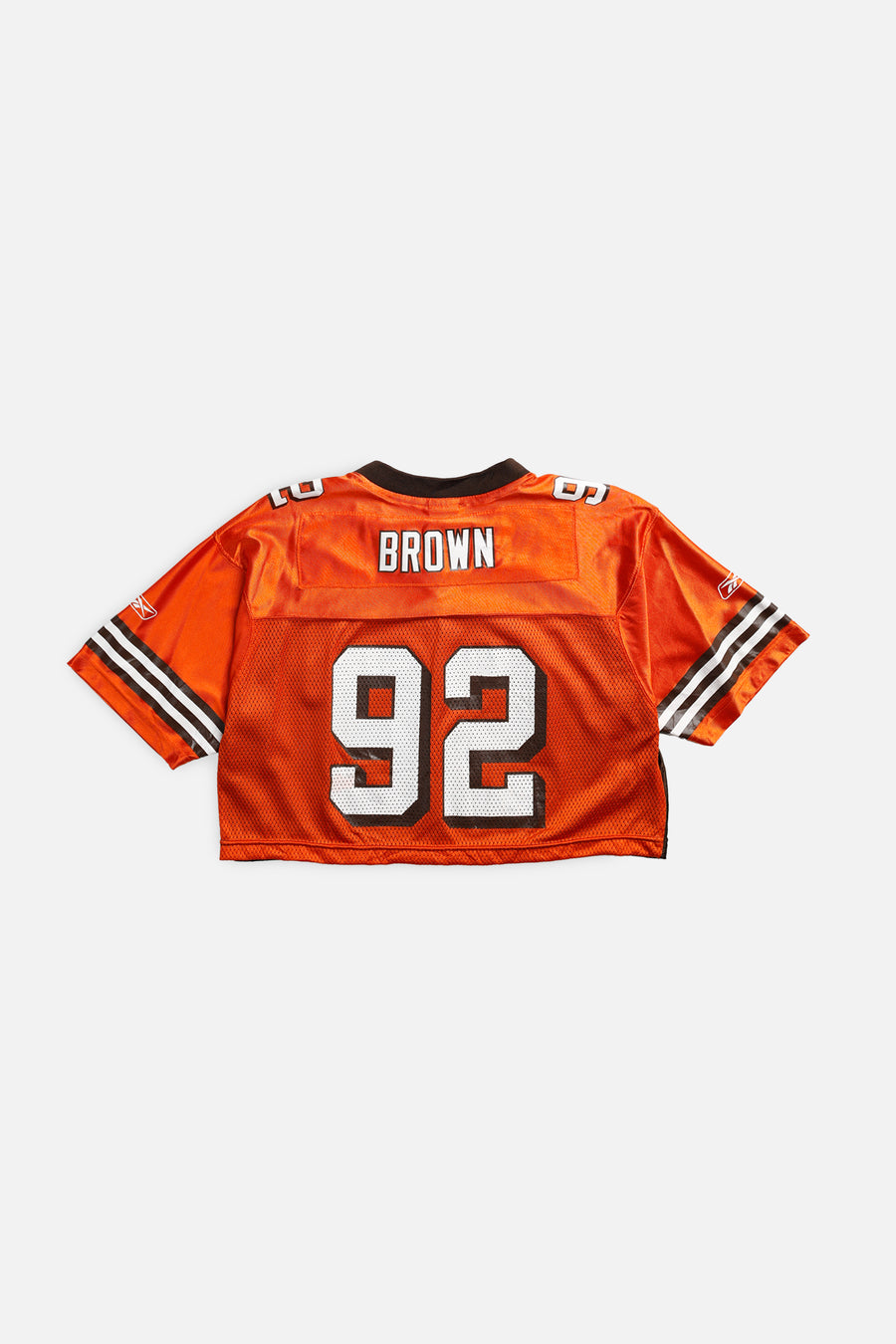 Rework Crop Cleveland Browns NFL Jersey - M