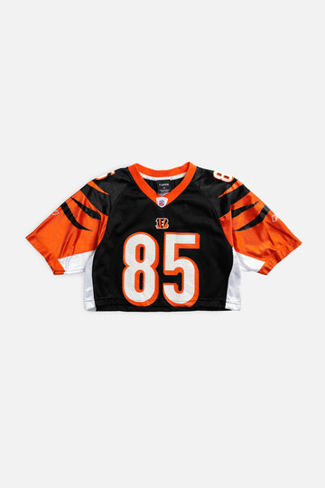 Rework Crop Cincinnati Bengals NFL Jersey - XS