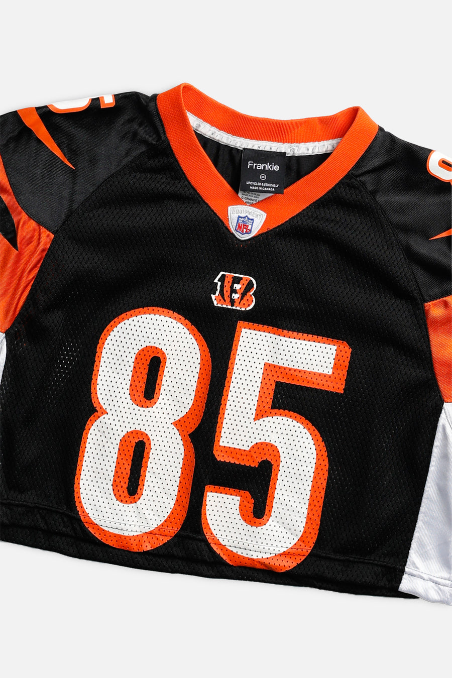 Rework Crop Cincinnati Bengals NFL Jersey - XS