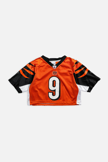 Rework Crop Cincinnati Bengals NFL Jersey - S