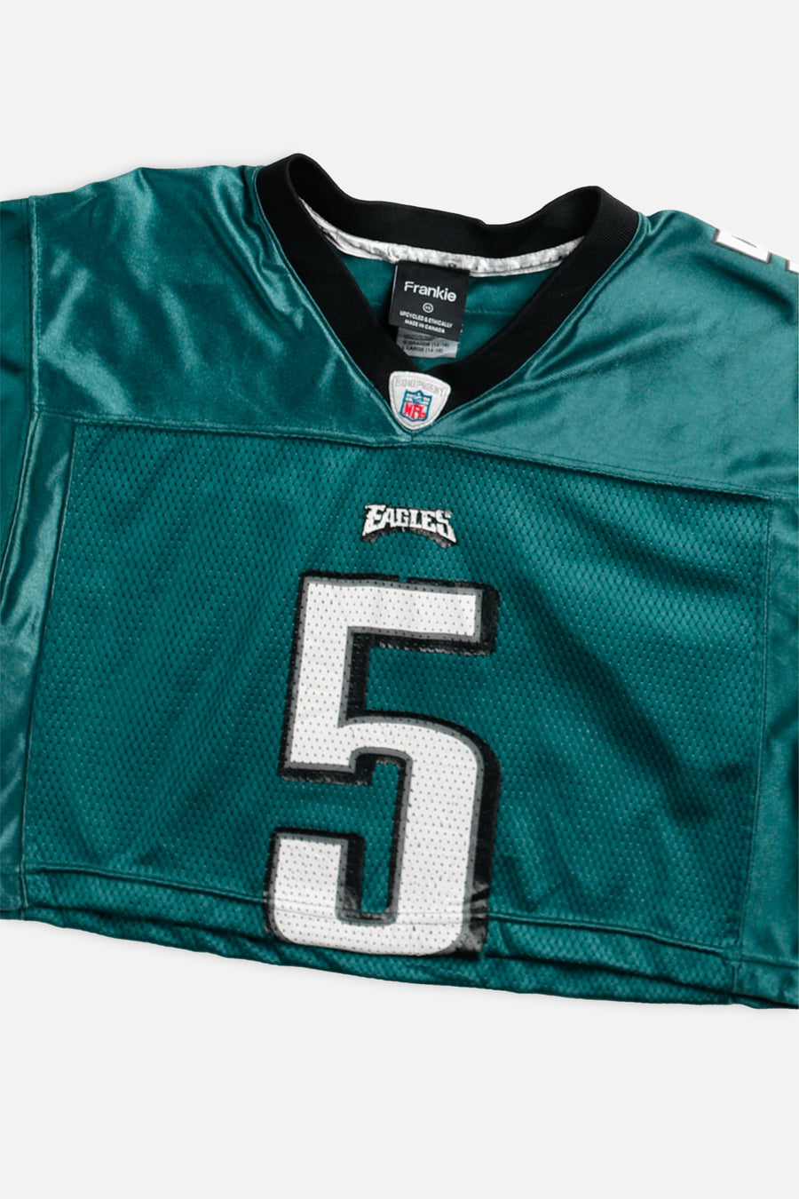 Rework Crop Philadelphia Eagles NFL Jersey - XS