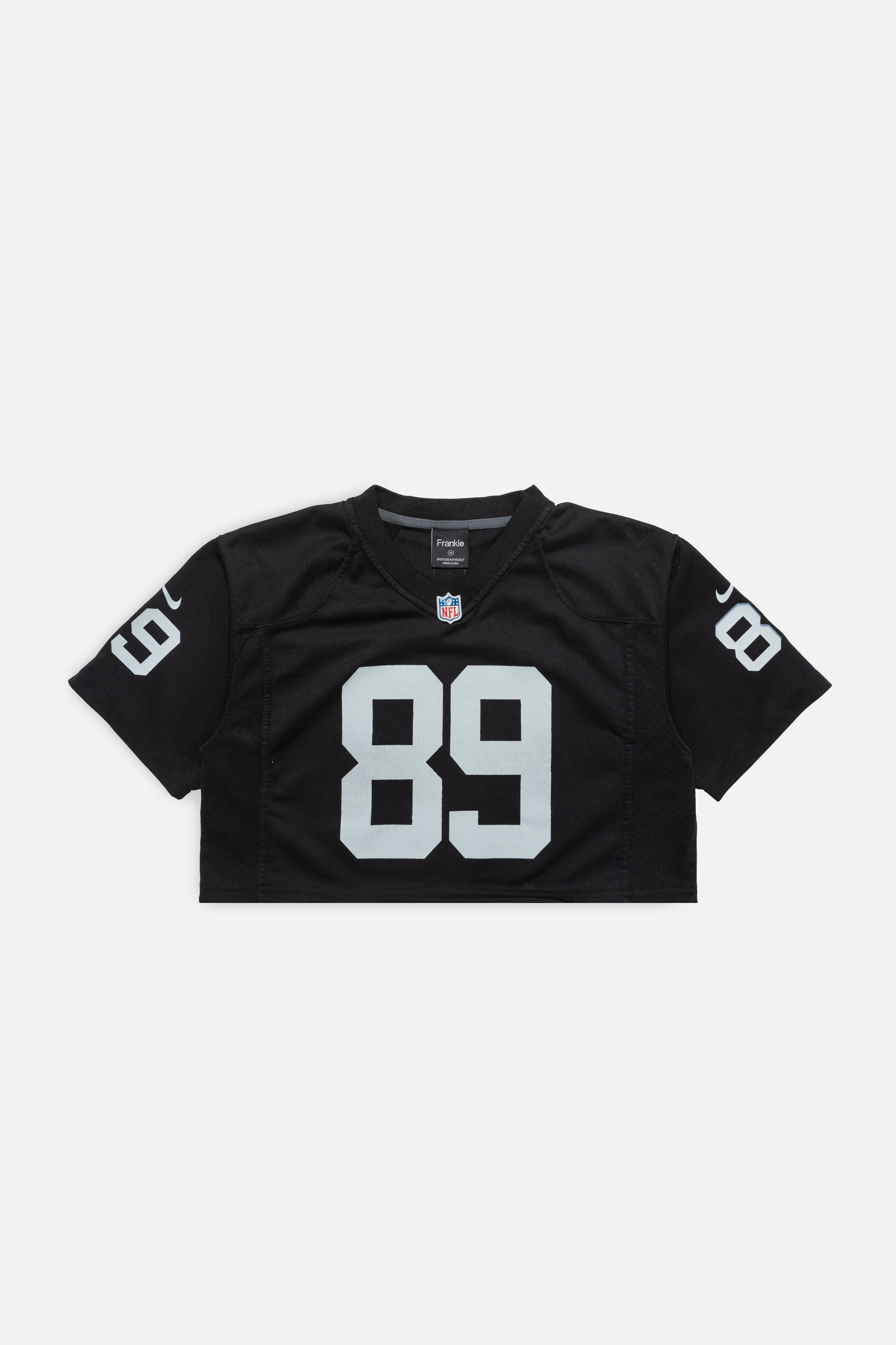 Rework Oakland Raiders Crop Jersey