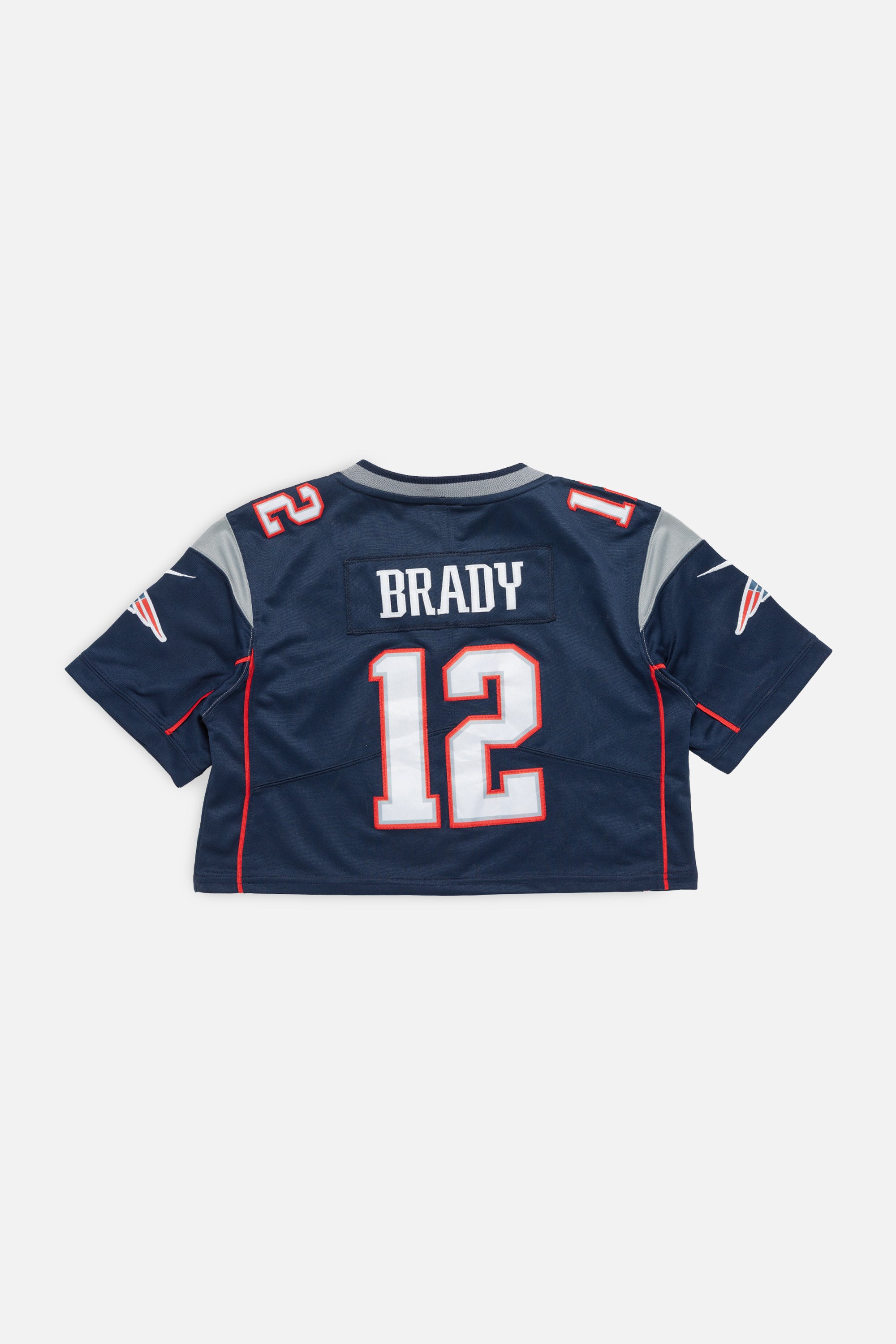Rework New England Patriots Crop Jersey