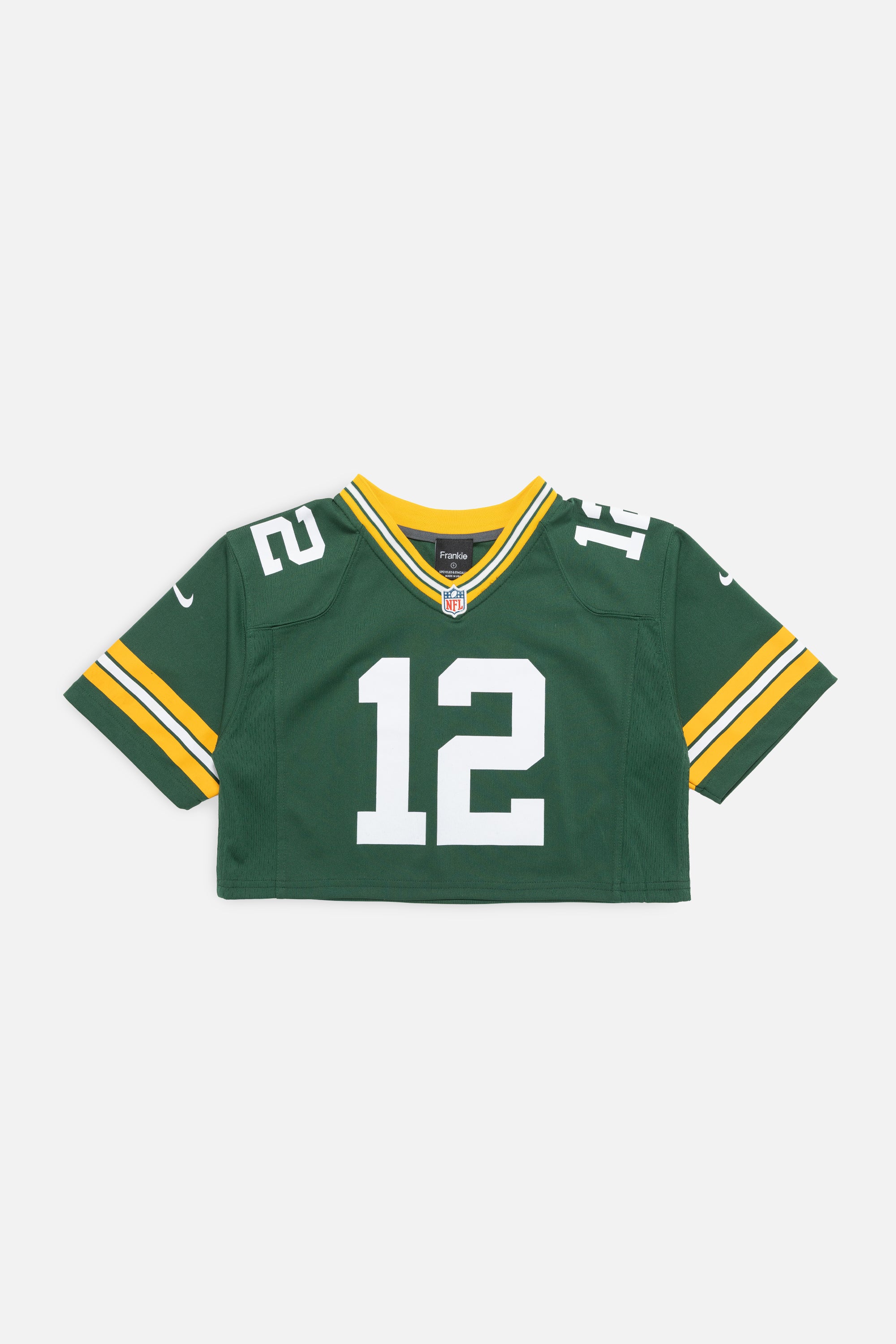Rework Green Bay Packers Crop Jersey