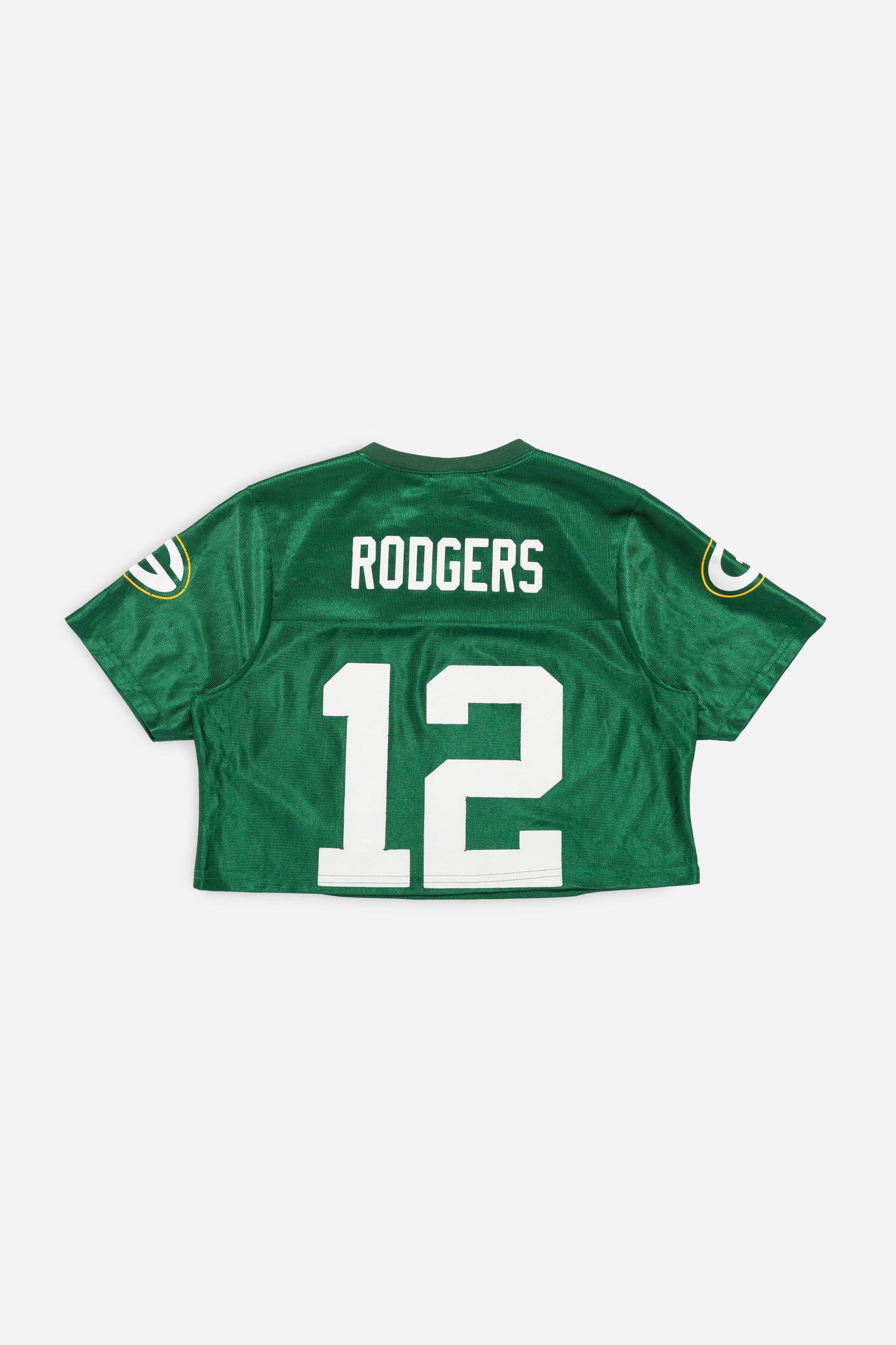 Rework Green Bay Packers Crop Jersey